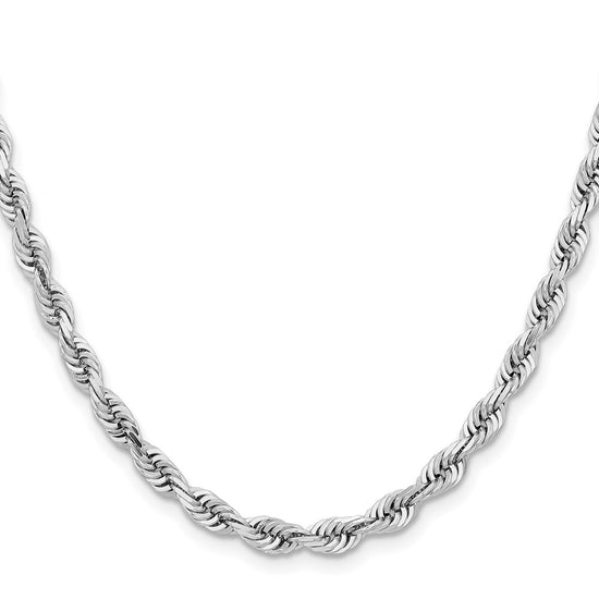 Gold (14K & 10K) Diamond-Cut Quadruple Rope Chain — 5 mm