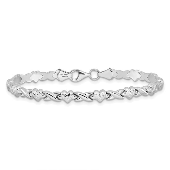 Gold Polished Heart Bracelets
