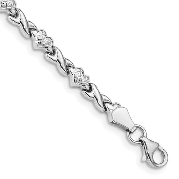 Gold Polished Heart Bracelets