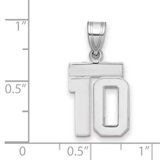 Polished Number Charms — 10