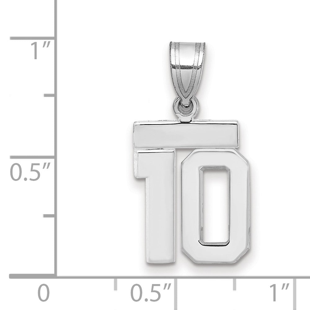 Polished Number Charms — 10