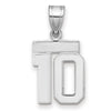 Polished Number Charms — 10