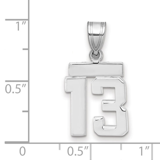 Polished Number Charms — 13