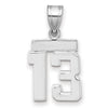 Polished Number Charms — 13
