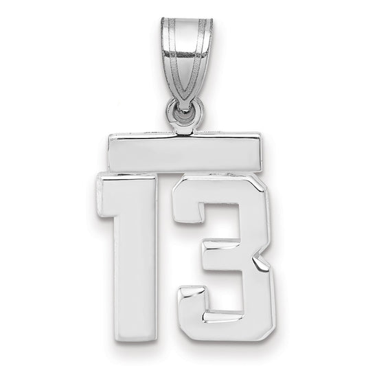 Polished Number Charms — 13