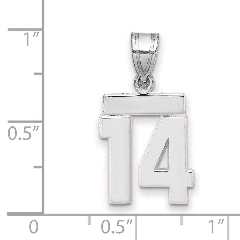 Polished Number Charms — 14