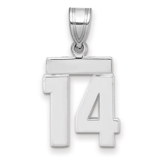 Polished Number Charms — 14