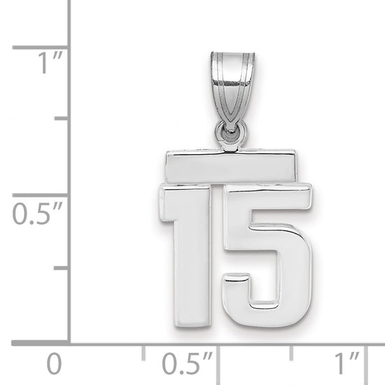 Polished Number Charms — 15