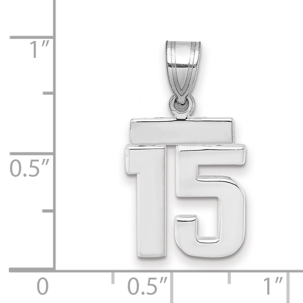 Polished Number Charms — 15