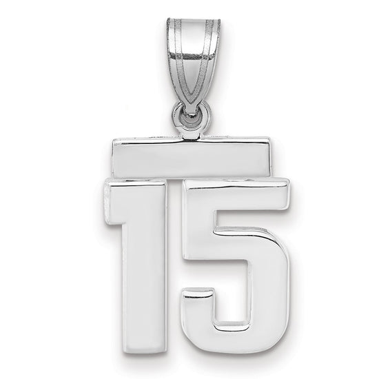 Polished Number Charms — 15
