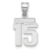 Polished Number Charms — 15