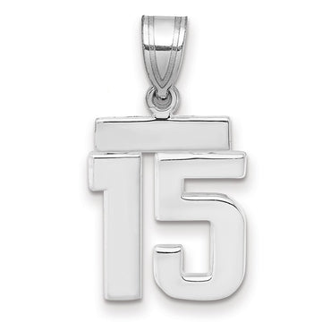Polished Number Charms — 15