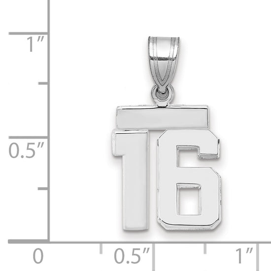 Polished Number Charms — 16