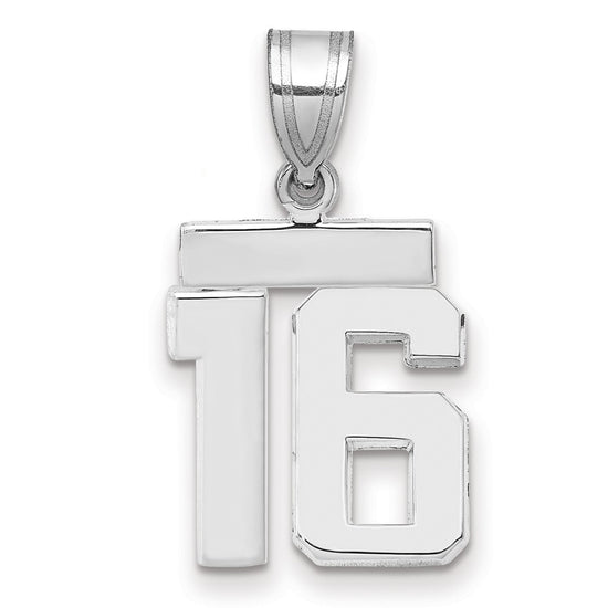 Polished Number Charms — 16