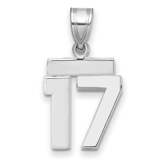 Polished Number Charms — 17