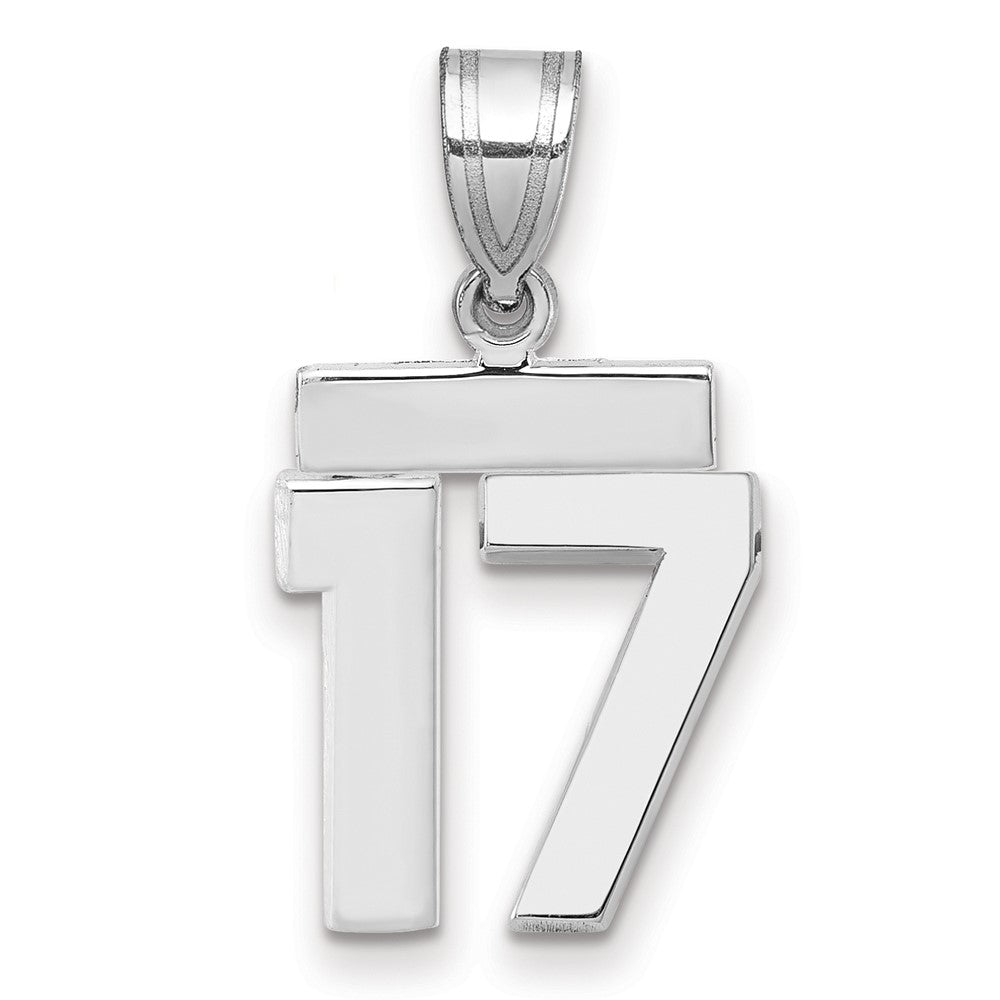 Polished Number Charms — 17