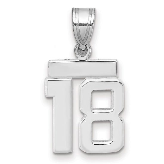 Polished Number Charms — 18