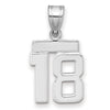 Polished Number Charms — 18