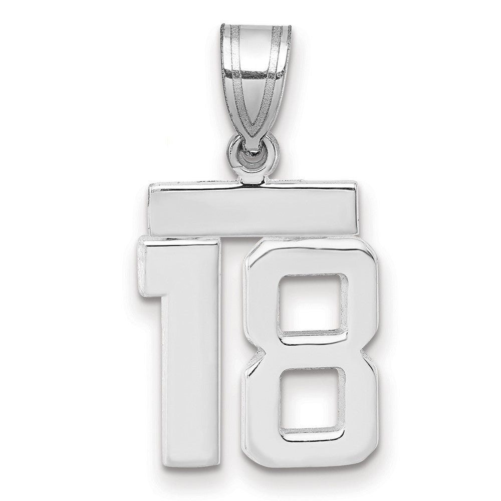 Polished Number Charms — 18