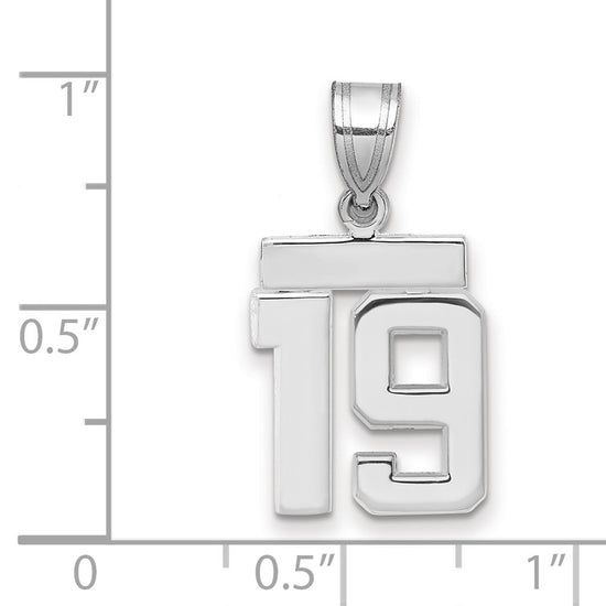 Polished Number Charms — 19