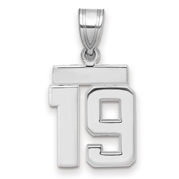 Polished Number Charms — 19