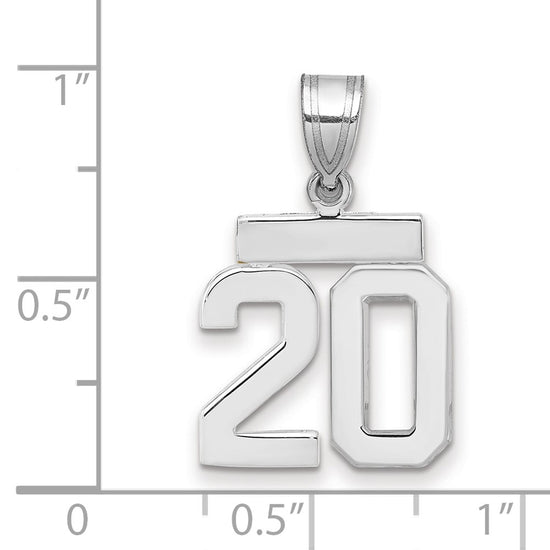 Polished Number Charms — 20