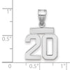 Polished Number Charms — 20