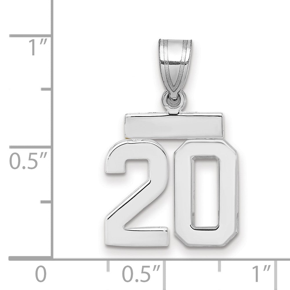 Polished Number Charms — 20