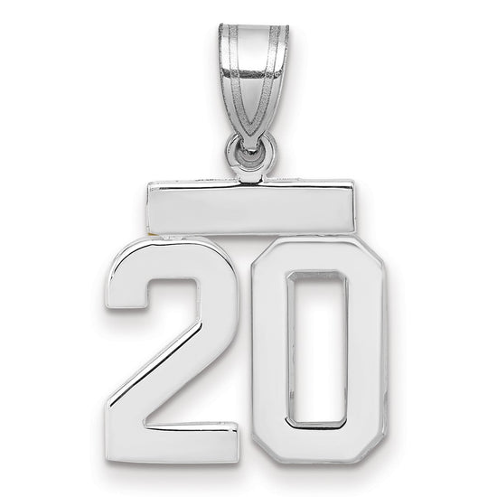 Polished Number Charms — 20