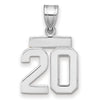 Polished Number Charms — 20
