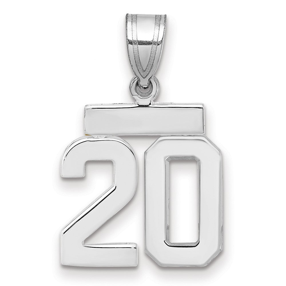 Polished Number Charms — 20
