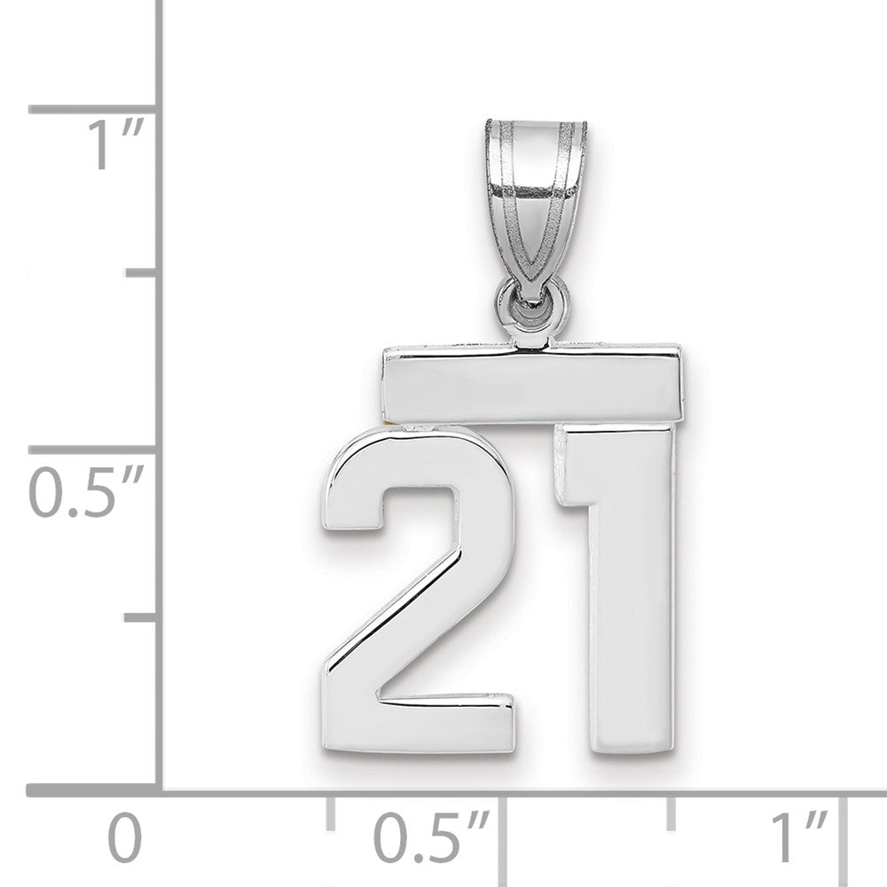 Polished Number Charms — 21