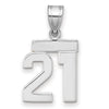 Polished Number Charms — 21