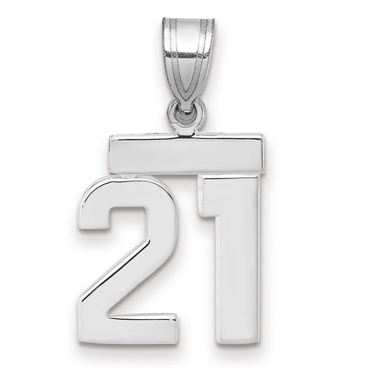 Polished Number Charms — 21