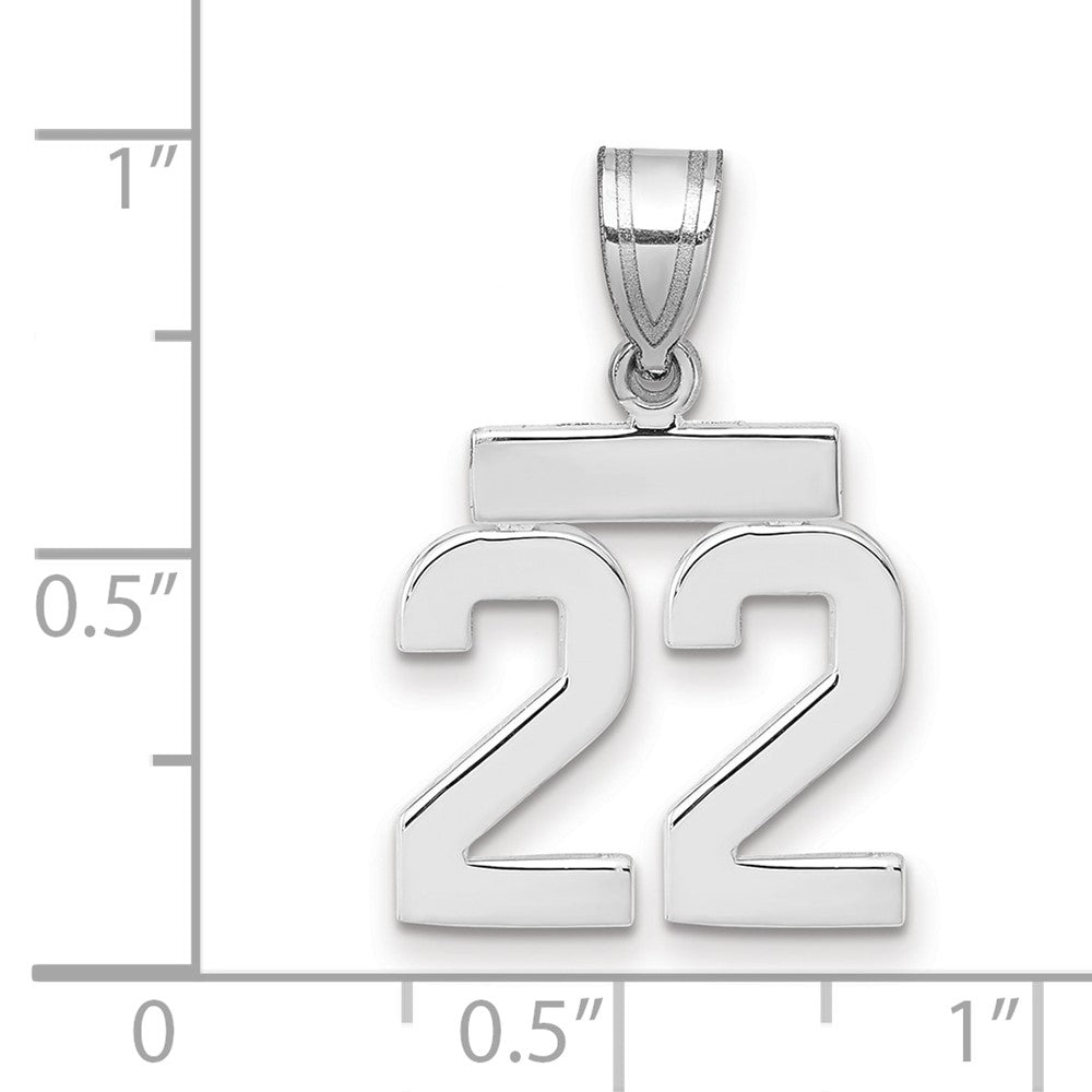 Polished Number Charms — 22