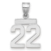 Polished Number Charms — 22