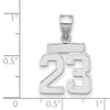 Polished Number Charms — 23