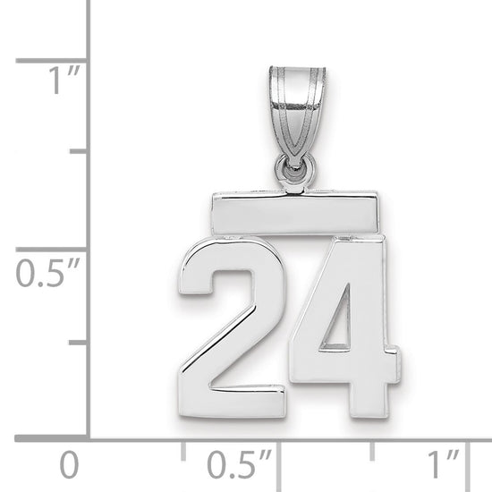 Polished Number Charms — 24