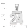 Polished Number Charms — 24