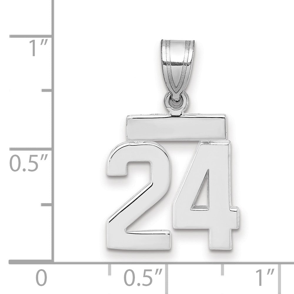 Polished Number Charms — 24