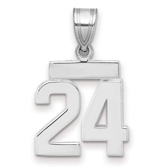Polished Number Charms — 24
