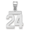 Polished Number Charms — 24