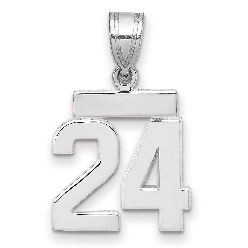 Polished Number Charms — 24