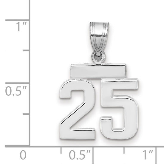 Polished Number Charms — 25