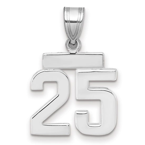 Polished Number Charms — 25