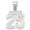 Polished Number Charms — 25
