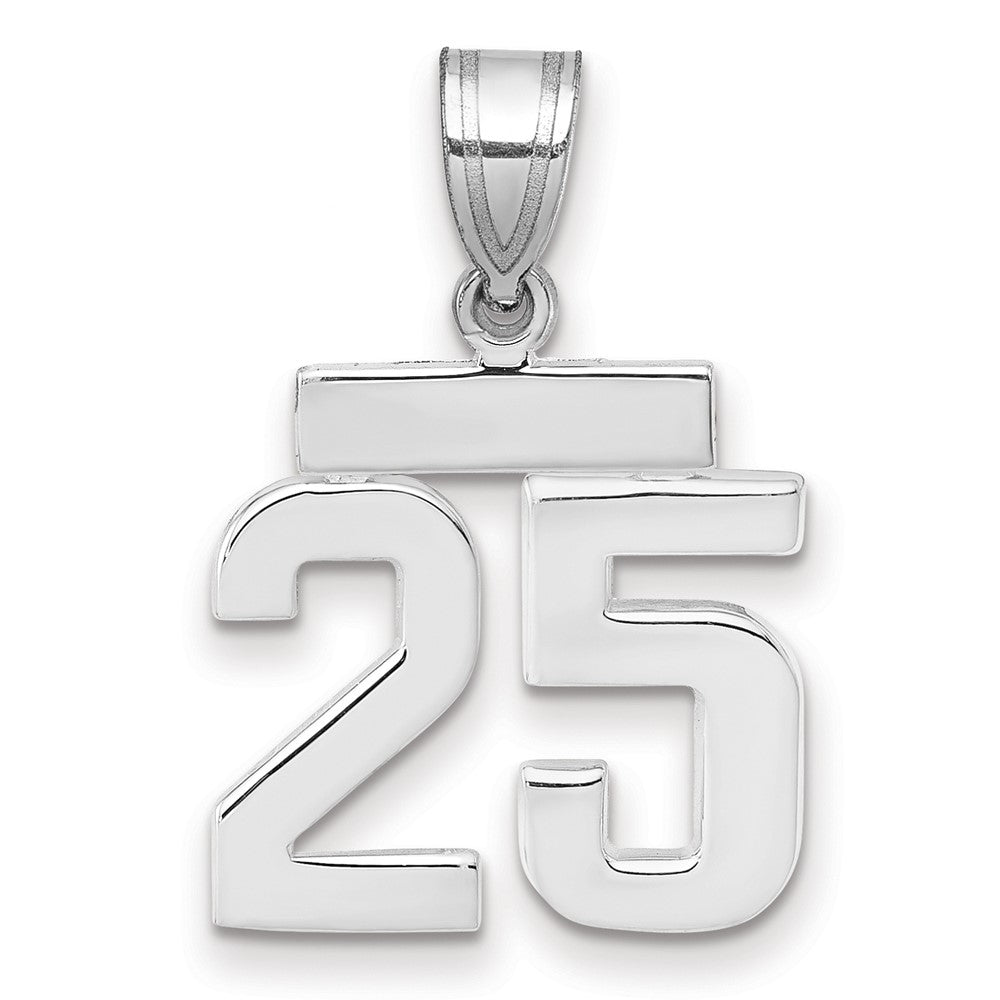Polished Number Charms — 25