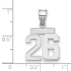 Polished Number Charms — 26
