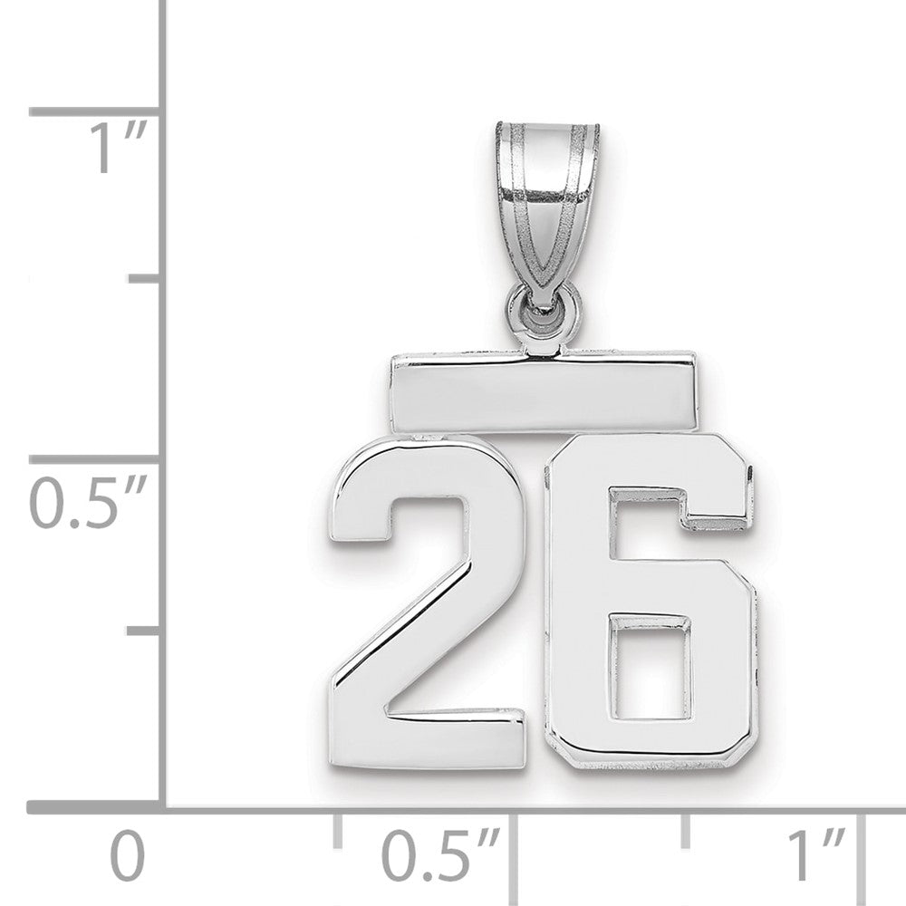 Polished Number Charms — 26