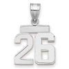 Polished Number Charms — 26